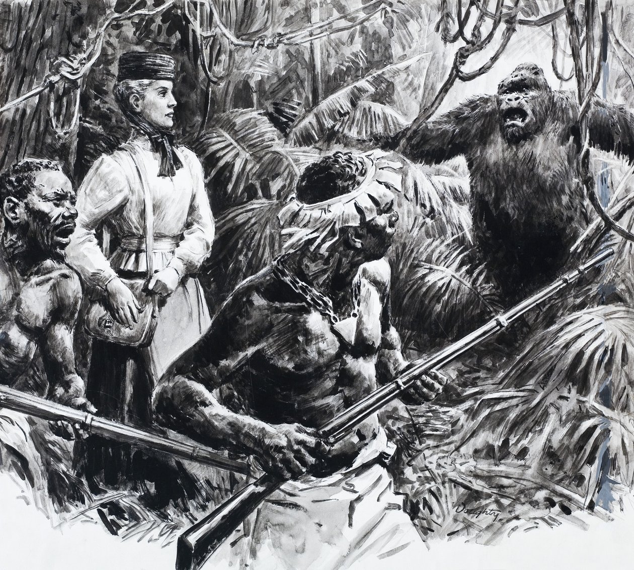 The explorer Mary Kingsley in Africa by C.L. Doughty