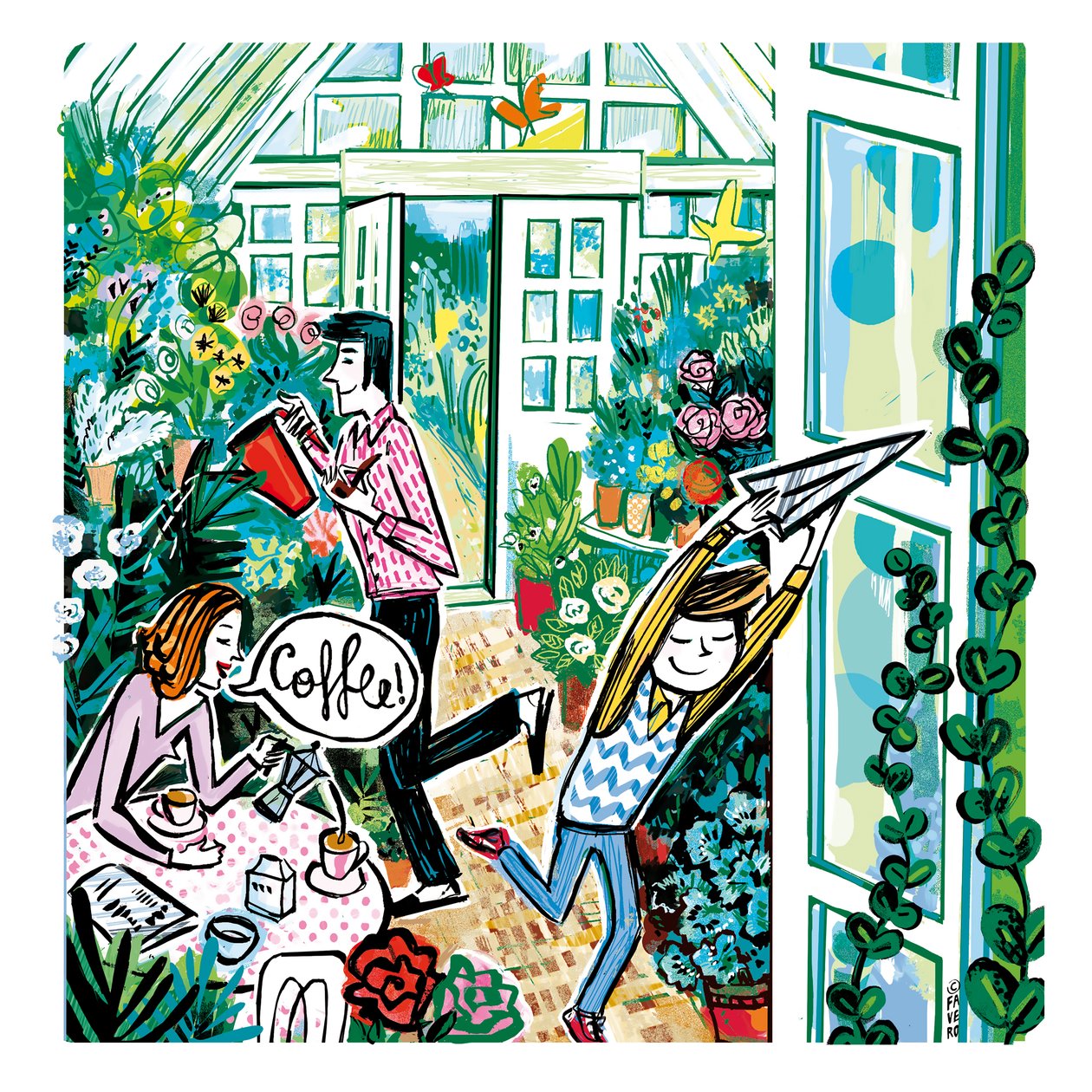 Coffee in the Greenhome by COSTANZA FAVERO