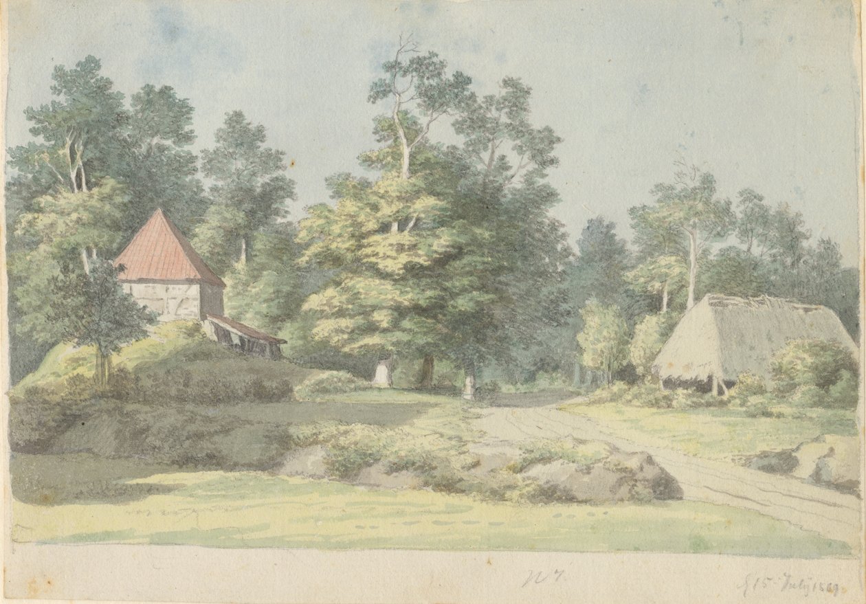 A Brickworks on Møn by Christoffer Wilhelm Eckersberg