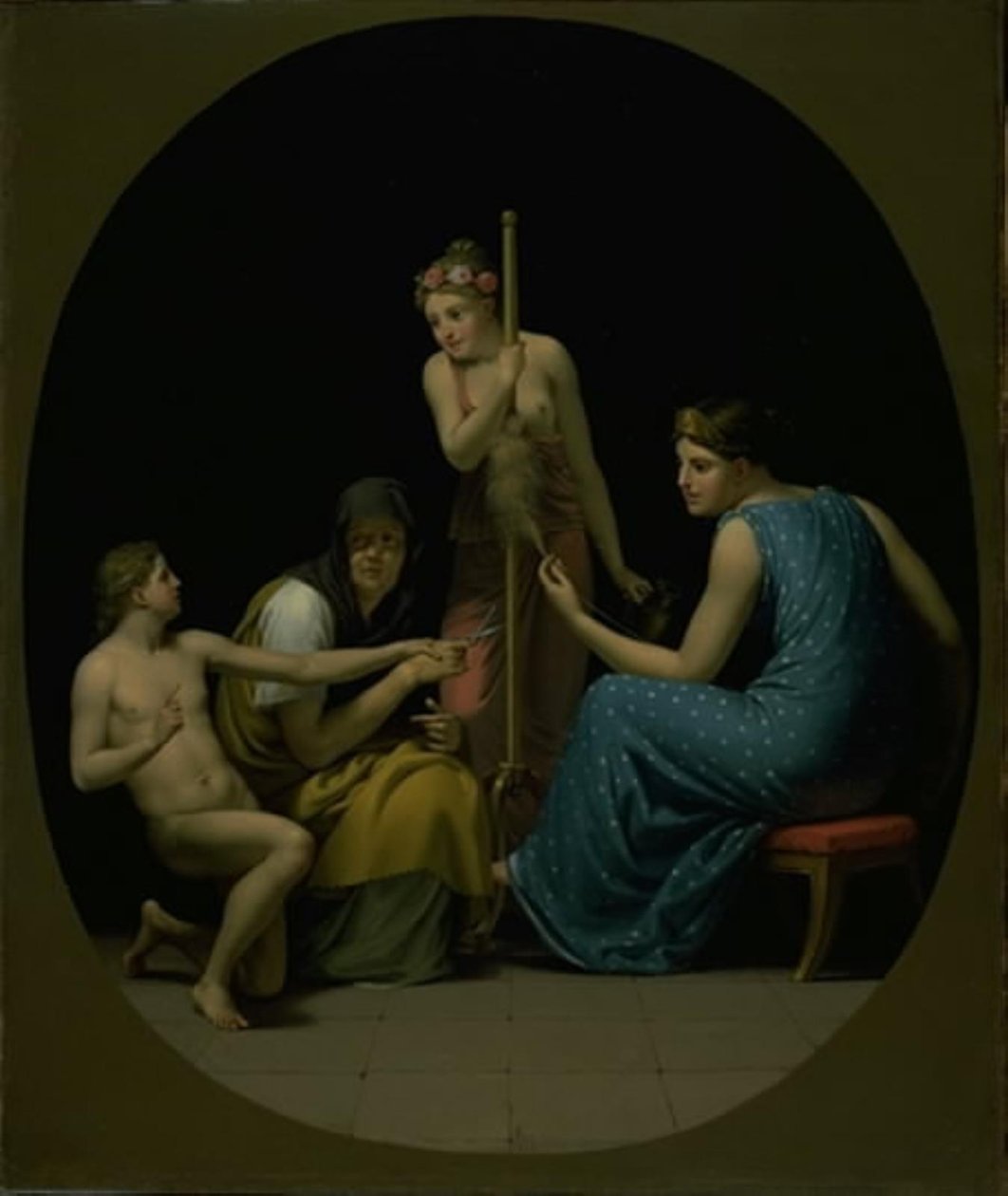 The Parcae: Clotho, Lachesis and Atropos Spinning the Thread of Life by Christoffer Wilhelm Eckersberg