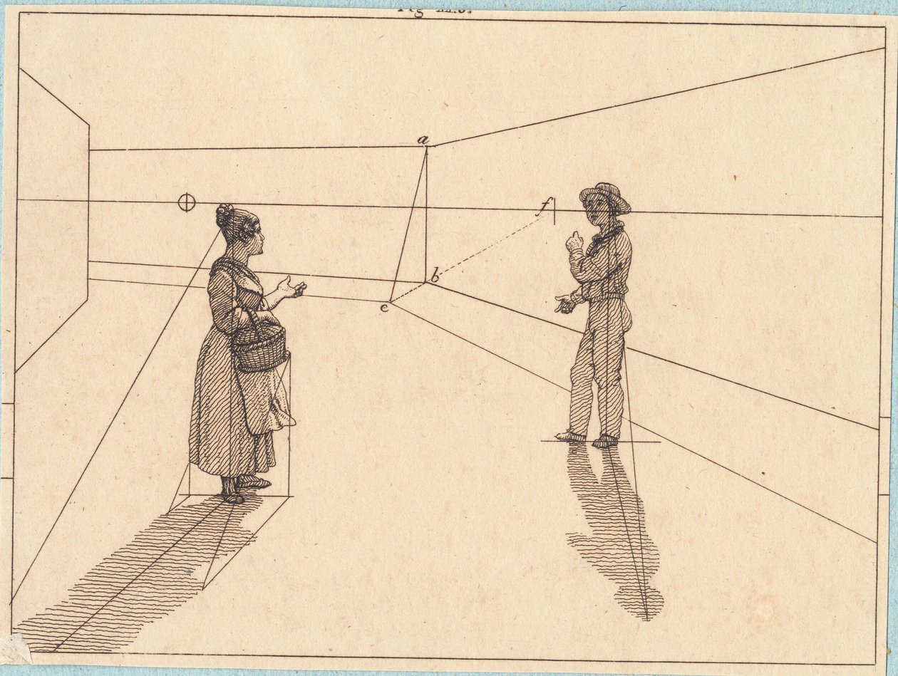 Two Figures in a Geometric Construction. Illustration for 