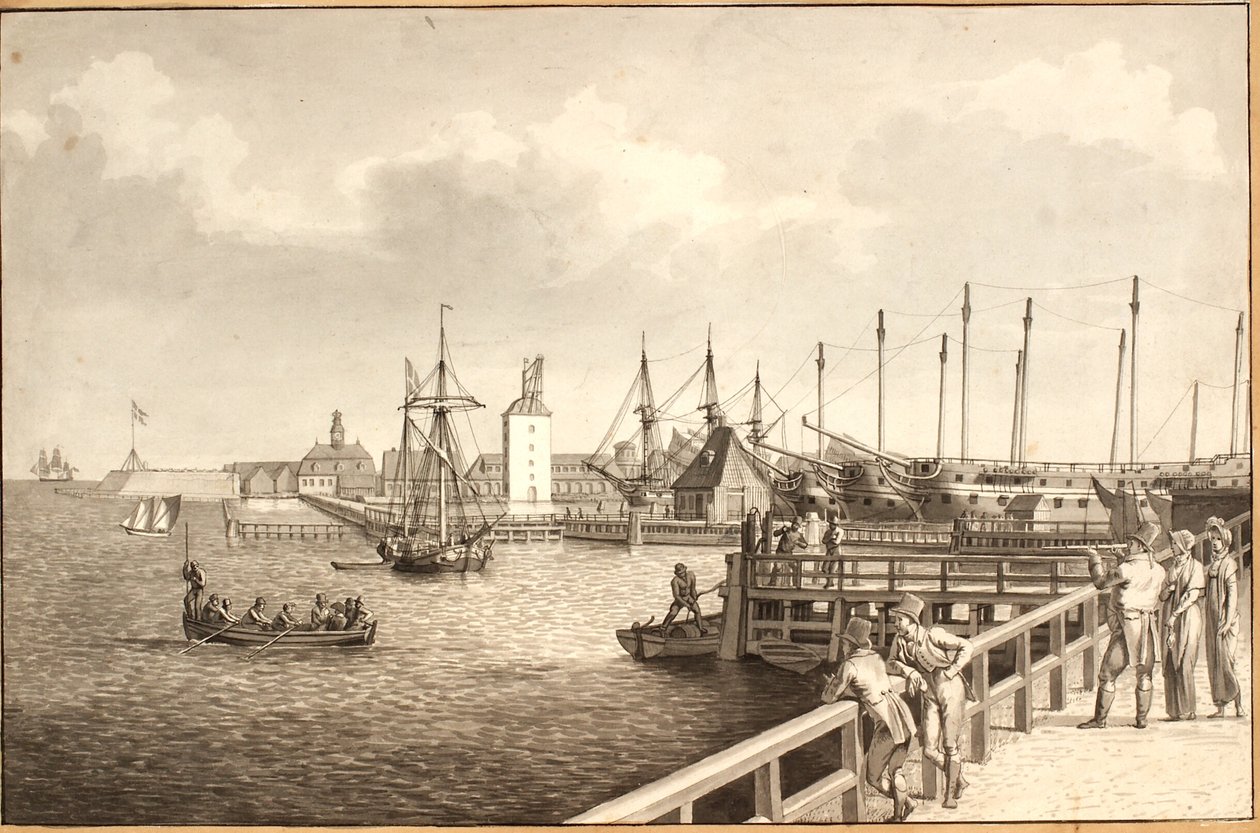 View from Langelinie towards Nyholm, with the Fleet