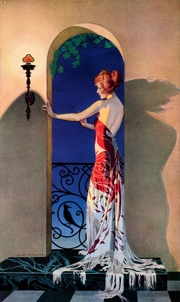 Fashionable 1920s Woman in Spain, c.1925 by C. Coles Phillips