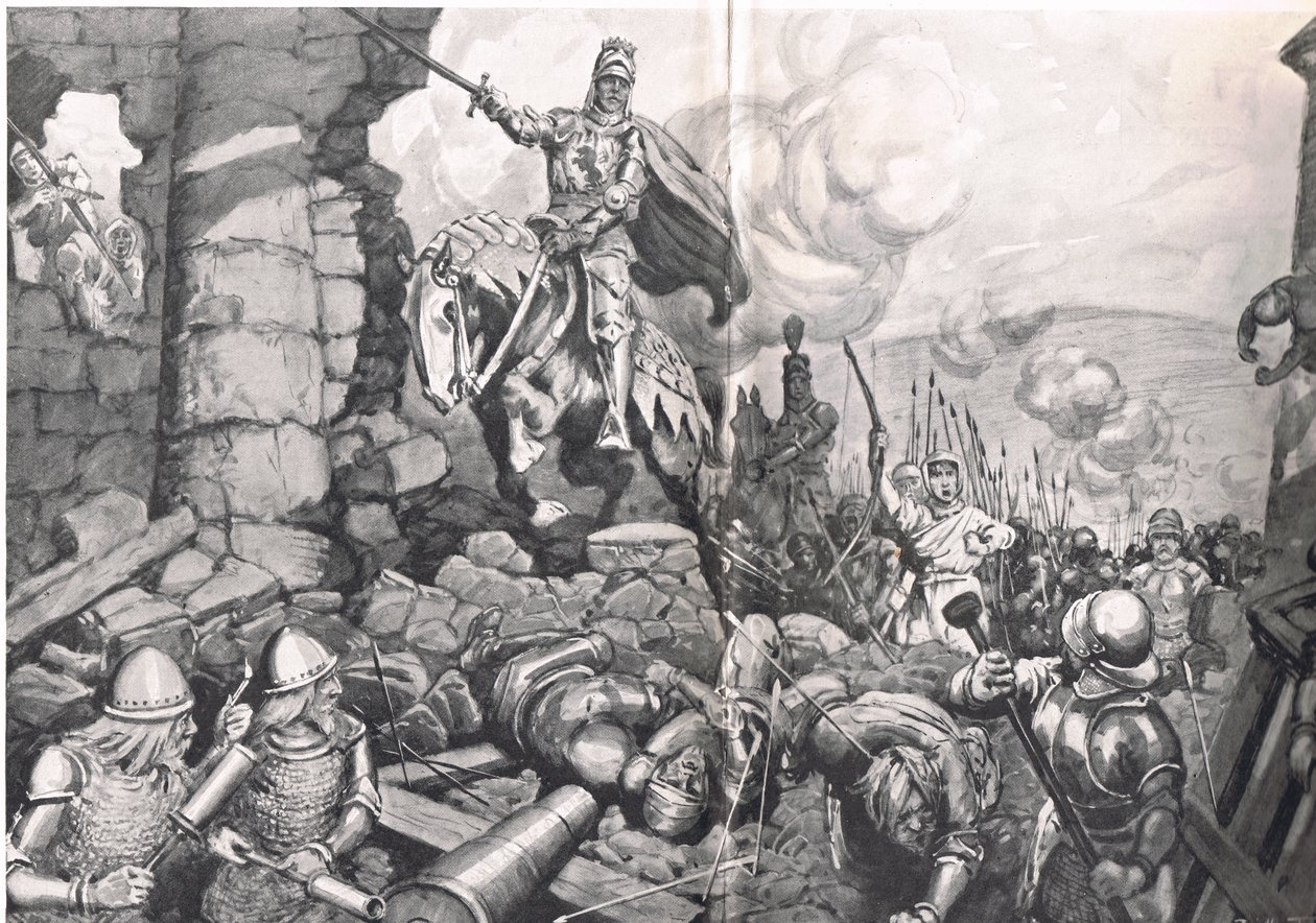 Henry V at the Siege of Harfleur by C. Dudley Tennant