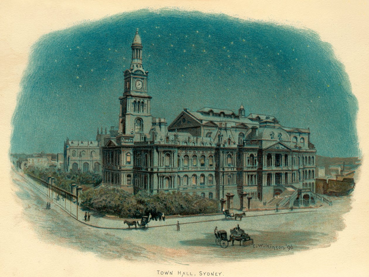Town Hall, Sydney, New South Wales, Australia, 1896 by C. Wilkinson