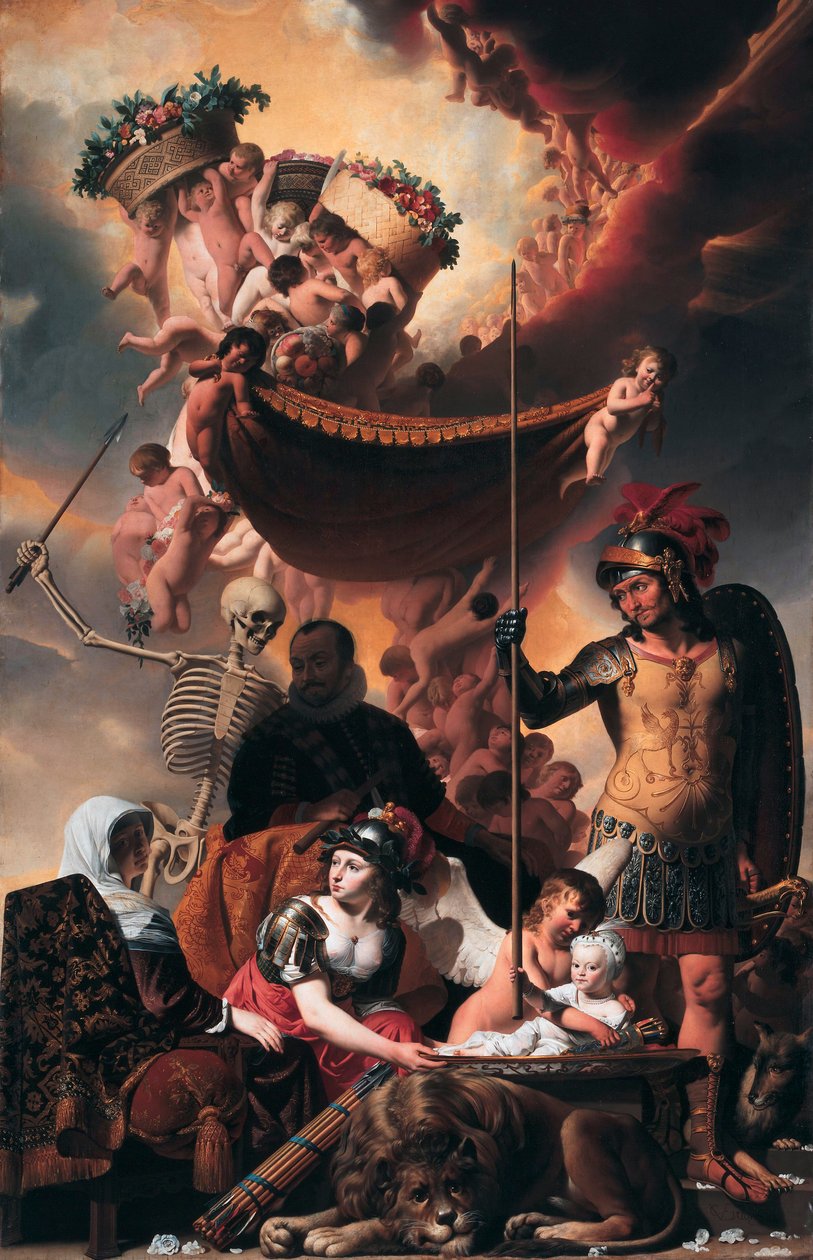 Allegory of the Birth of Frederick Henry of Orange-Nassau by Caesar van Everdingen