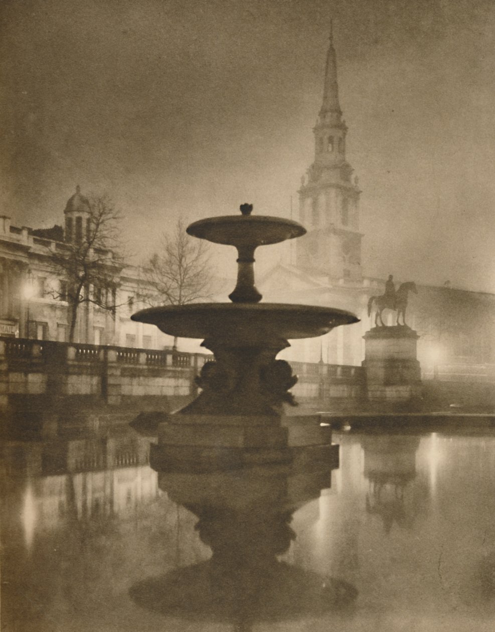 Night Rain Has Turned The Pavements To A Pool of Reflections, c1935 by Calkin