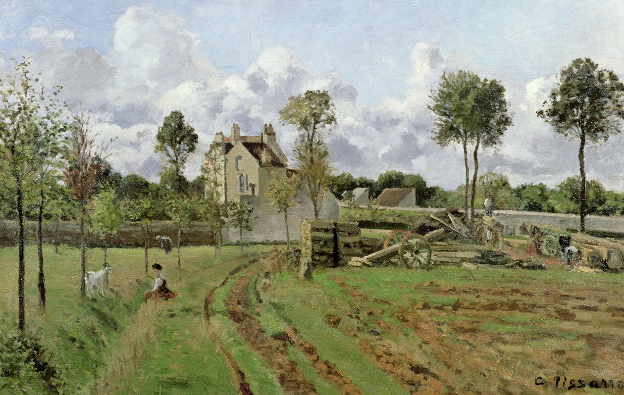 Landscape, Louveciennes by Camille Jacob Pissarro