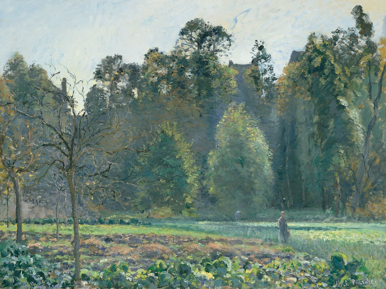 The Cabbage Field, Pontoise by Camille Jacob Pissarro
