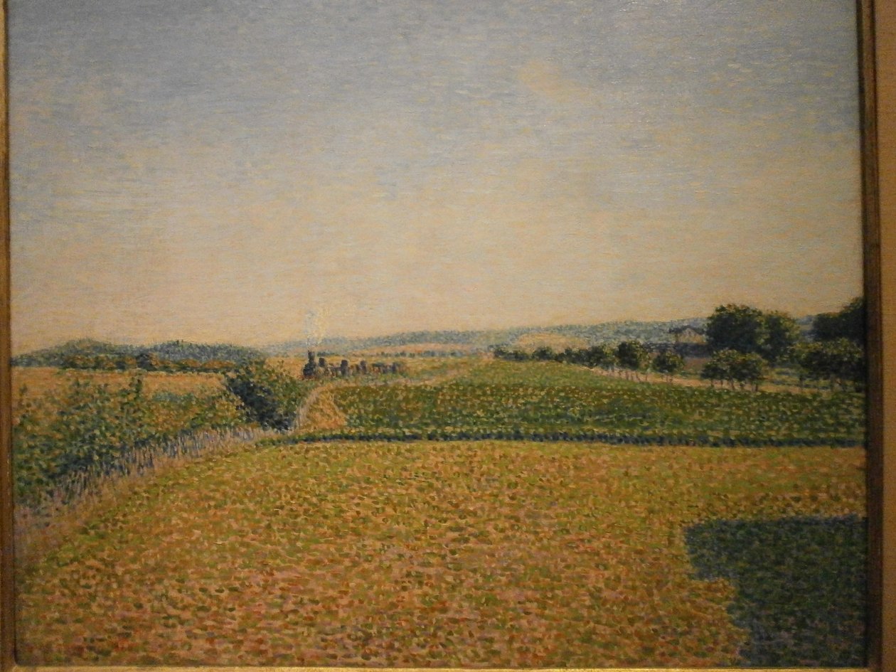Railroad to Dieppe by Camille Jacob Pissarro