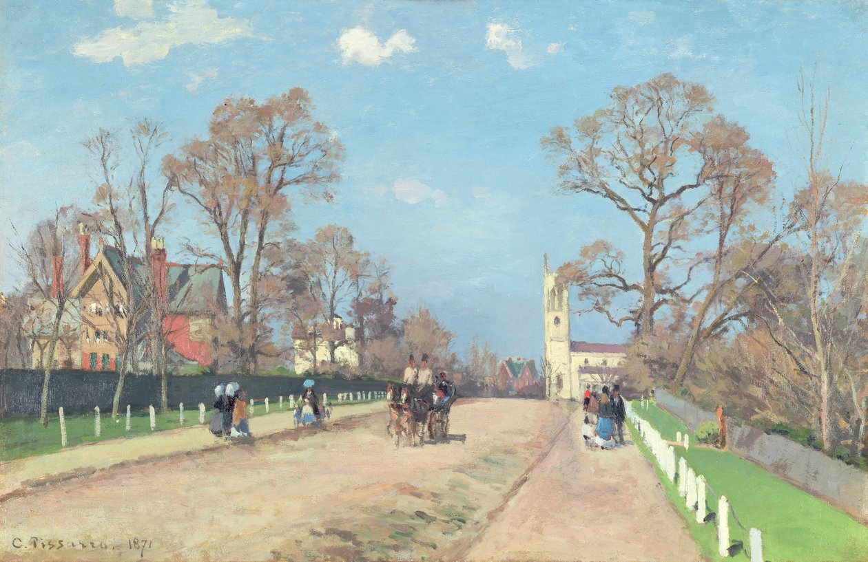 The Road to Sydenham by Camille Jacob Pissarro