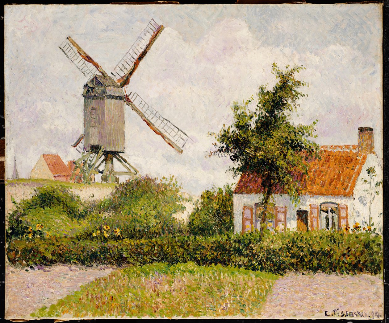 Windmill at Knokke, Belgium by Camille Jacob Pissarro