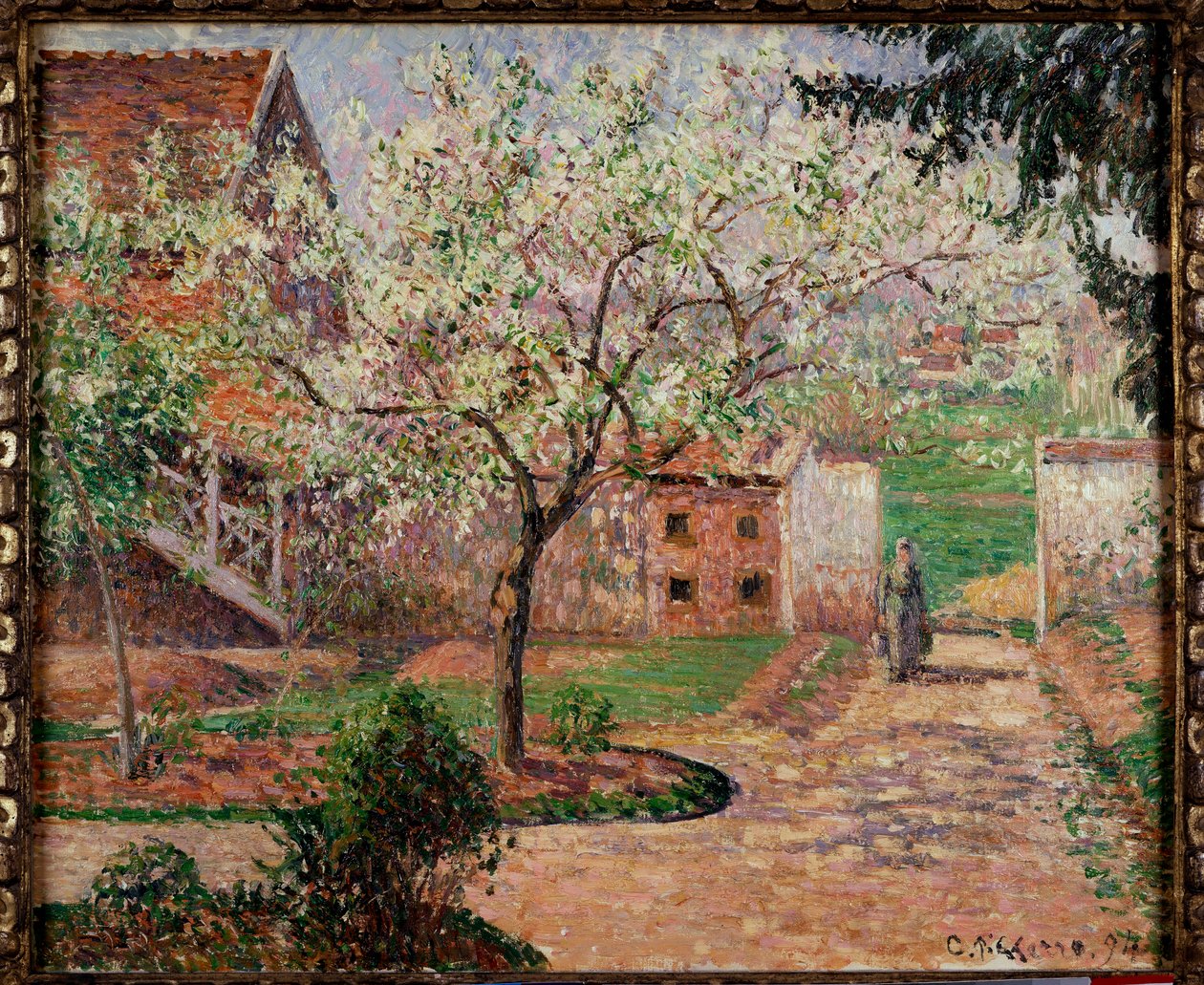 Garden in Eragny by Camille Jacob Pissarro