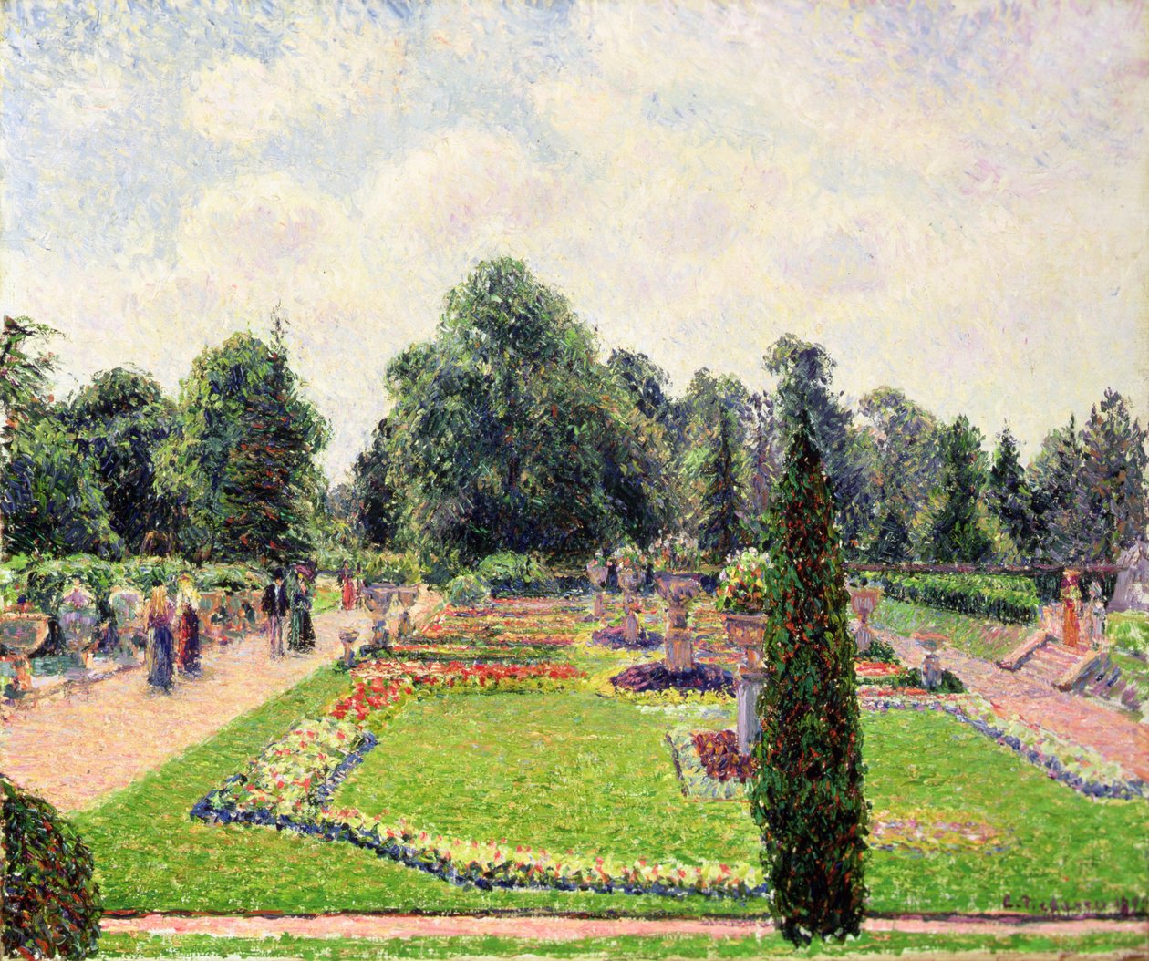 Kew Gardens - Path to the Great Glasshouse by Camille Jacob Pissarro