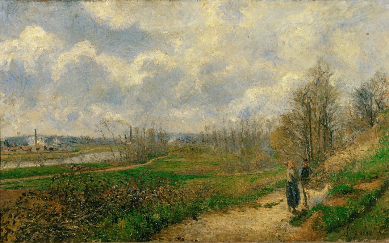 Pathway at Lechou by Camille Pissarro