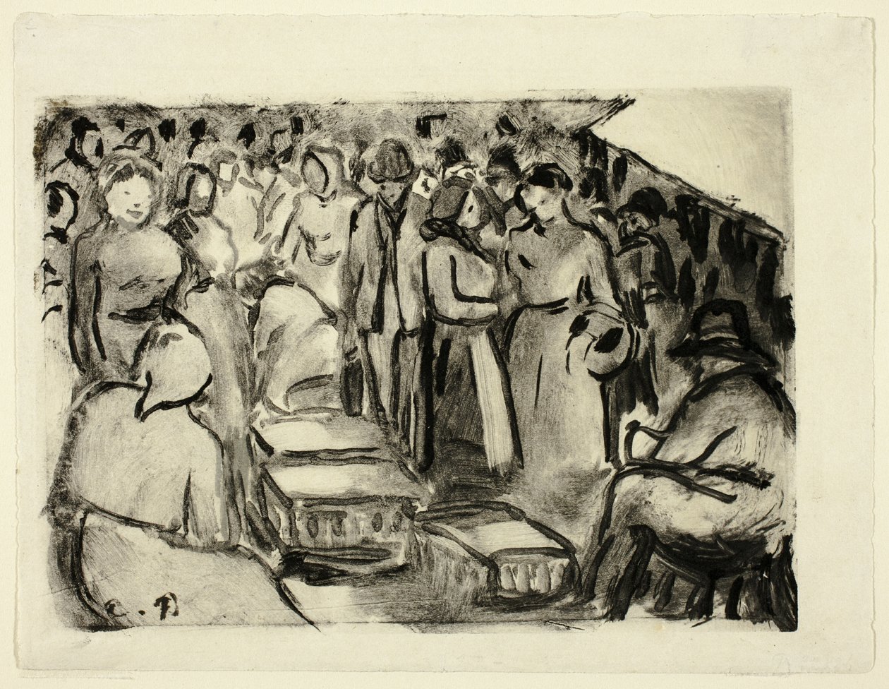 The Market by Camille Pissarro