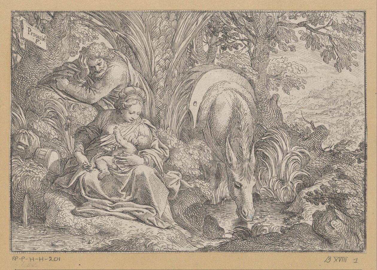 Rest on the Flight into Egypt by Camillo Procaccini