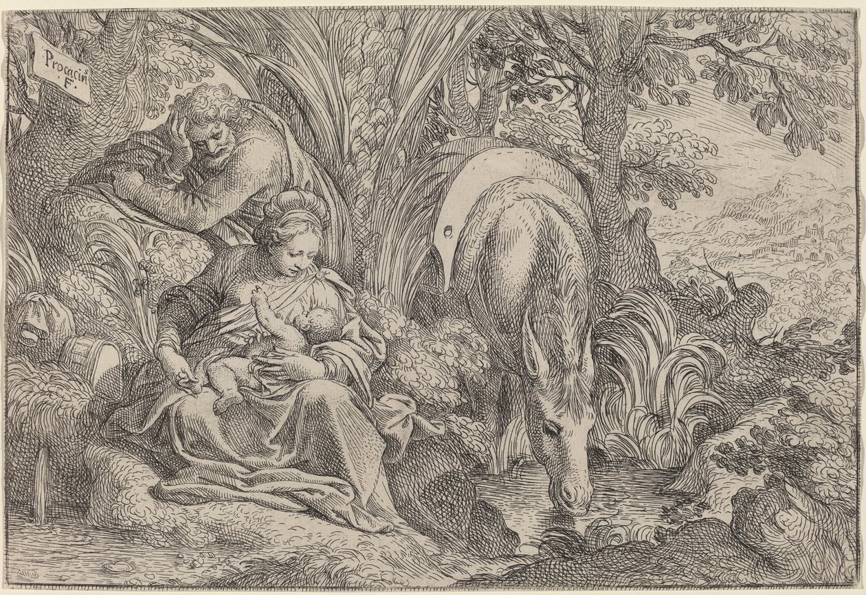 The Rest on the Flight into Egypt by Camillo Procaccini