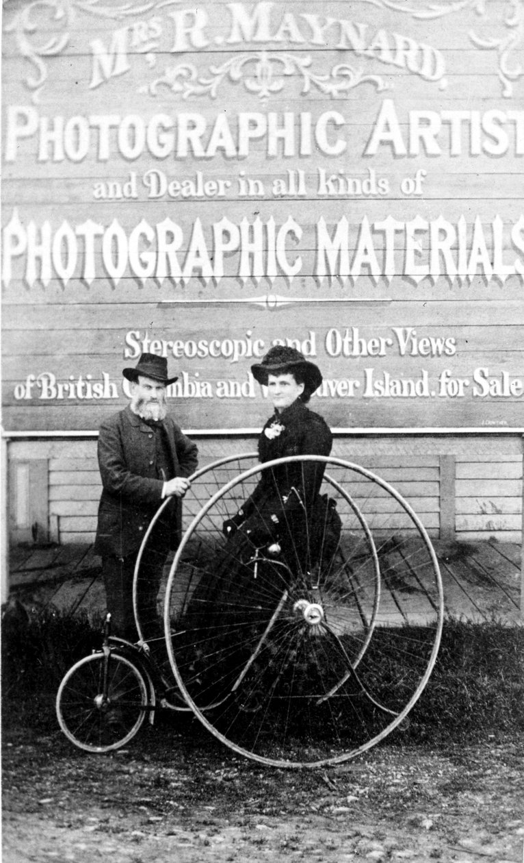 Richard and Hannah Maynard outside of Mrs. Maynard