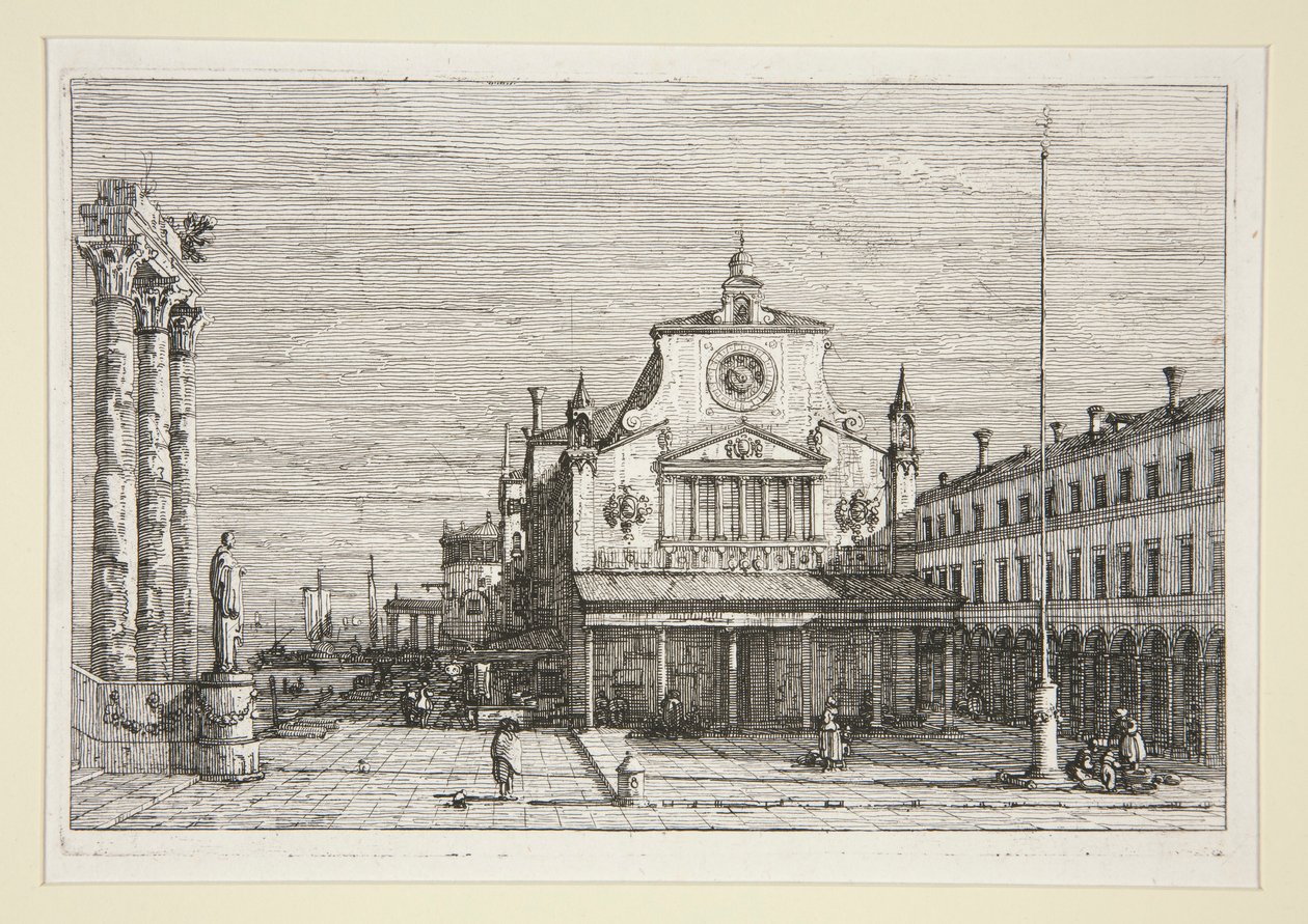 Imaginary View of S. Giacomo Di Rialto, from the series Vedute (Views) by Canaletto (Giovanni Antonio Canal)