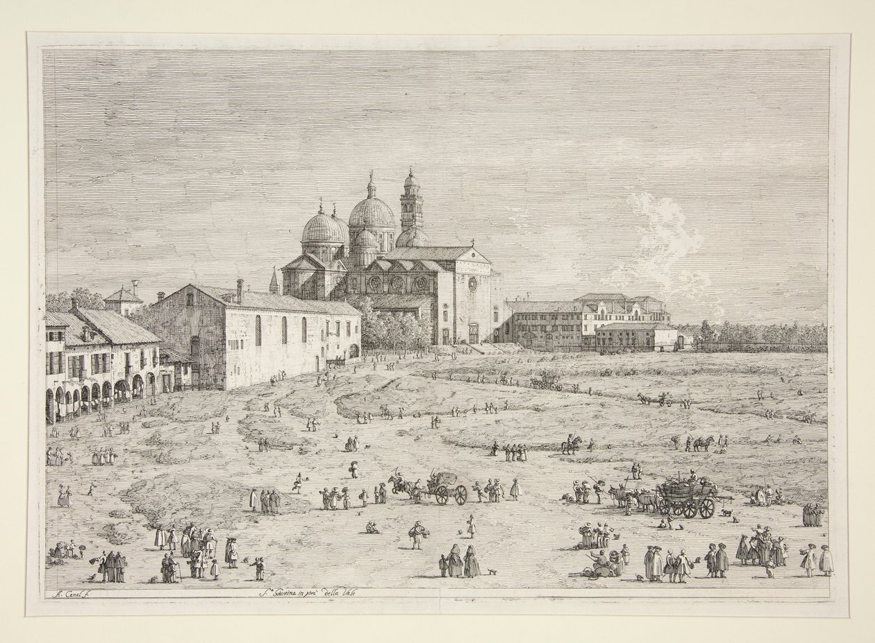 S. Giustina in Prà della Valle, from the series Views by Canaletto (Giovanni Antonio Canal)