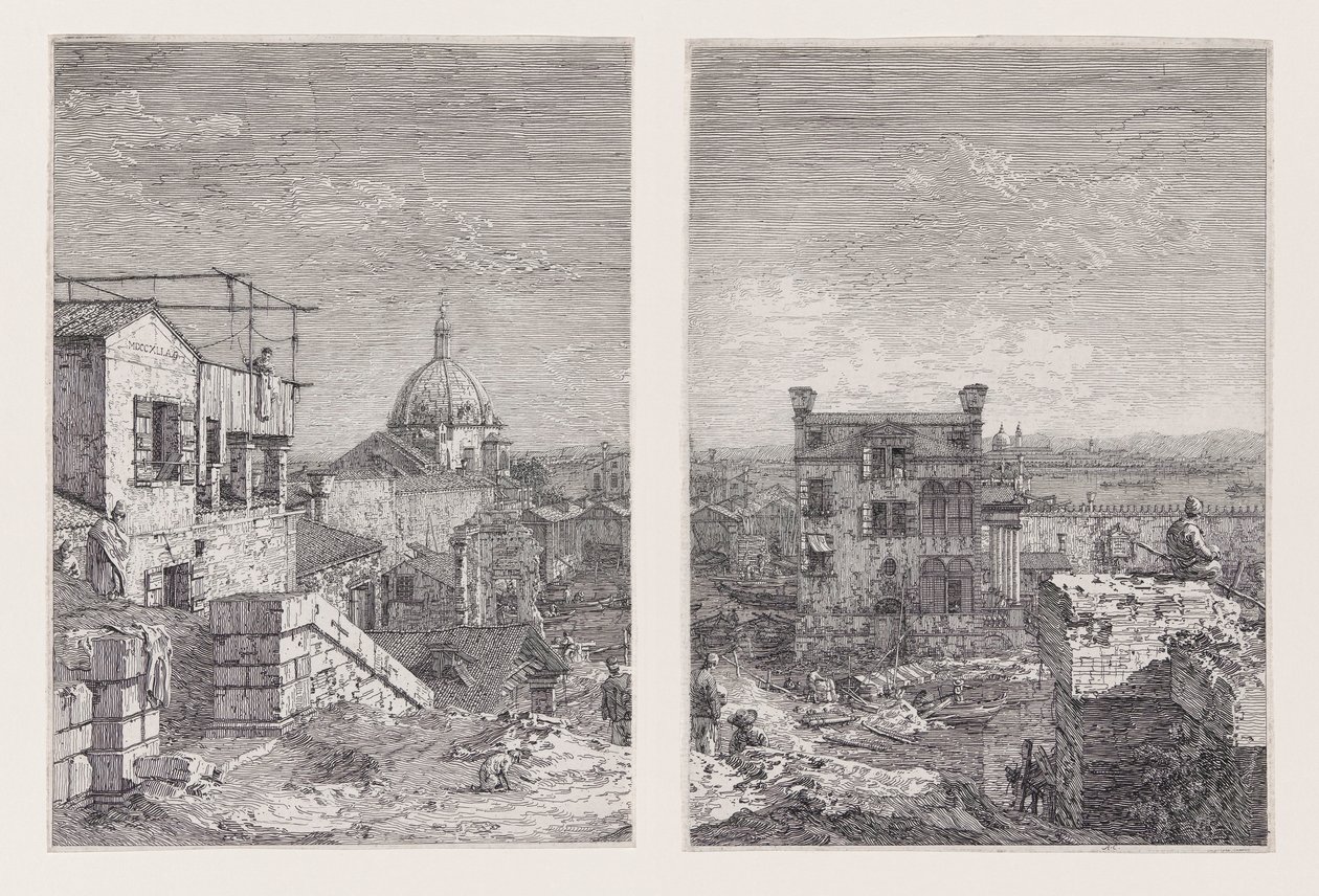 The House with the Inscription, from the Series Vedute (Views) by Canaletto (Giovanni Antonio Canal)