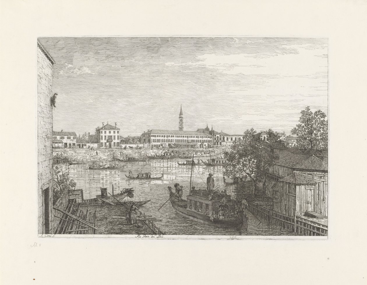 Landing Place at Dolo by Canaletto