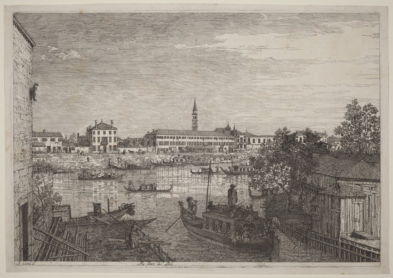 At the Gates of Dolo by Canaletto