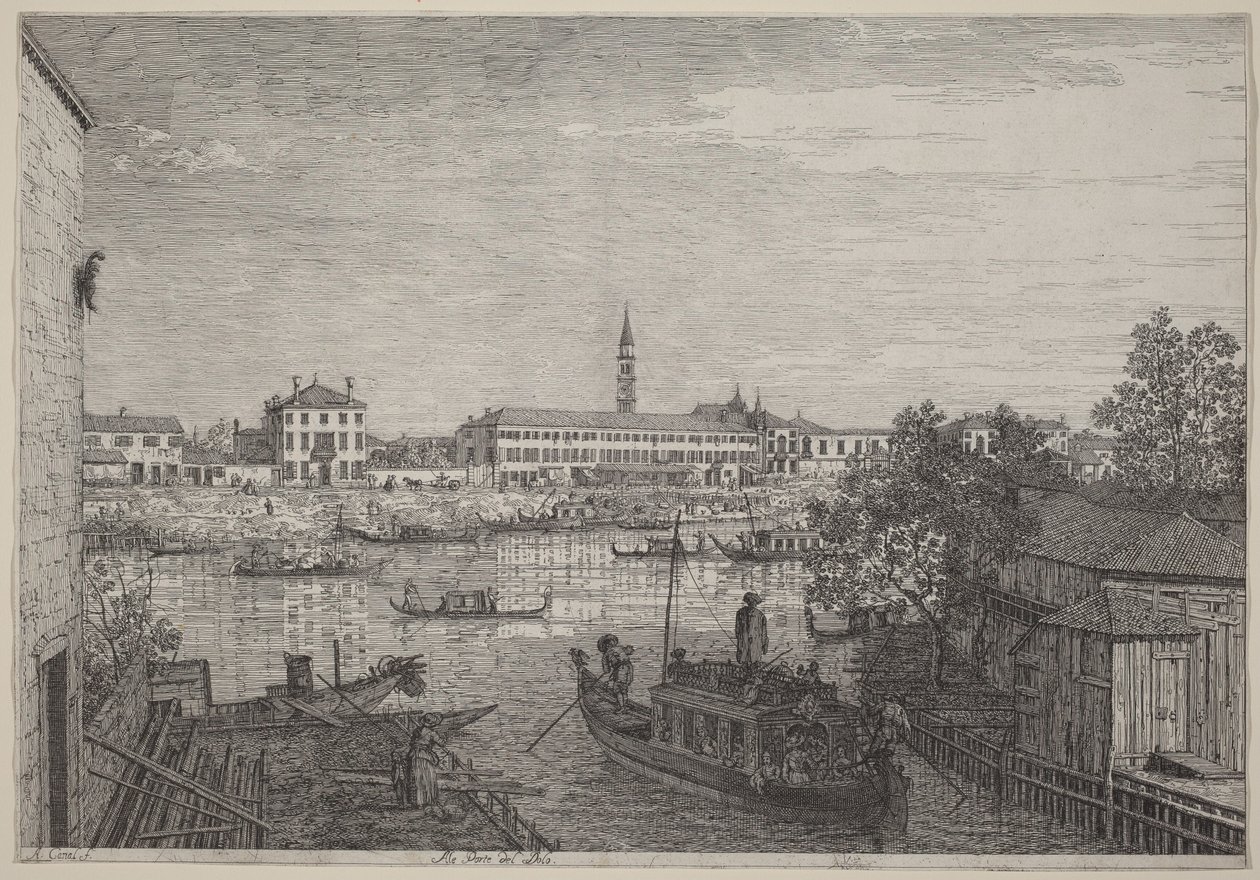 At the Gates of Dolo by Canaletto