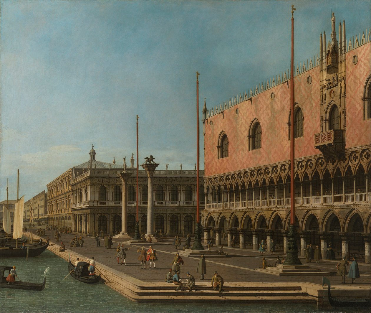 Capriccio View of the Molo and the Palazzo Ducale by Canaletto