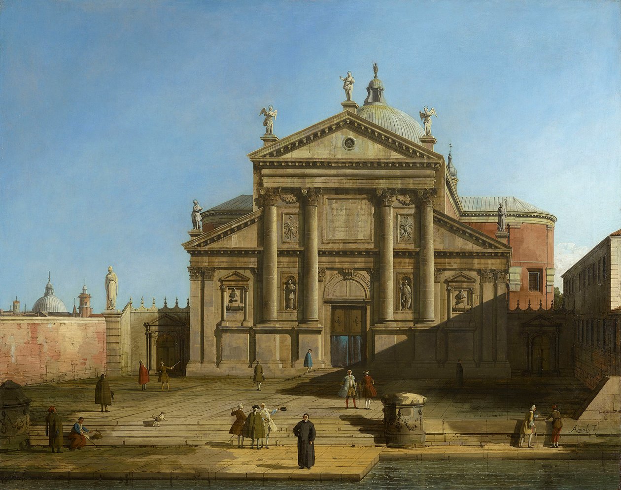 San Giorgio Maggiore in a Capriccio Setting by Canaletto