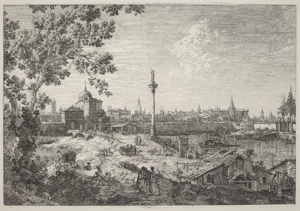 Imaginary View of Padua by Canaletto