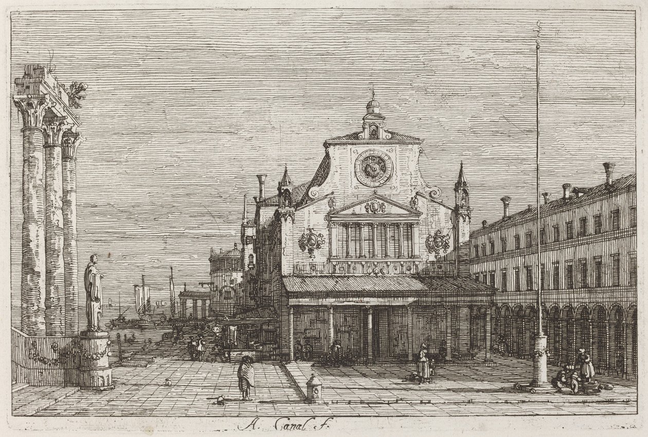 Imaginary View of S. Giacomo di Rialto by Canaletto