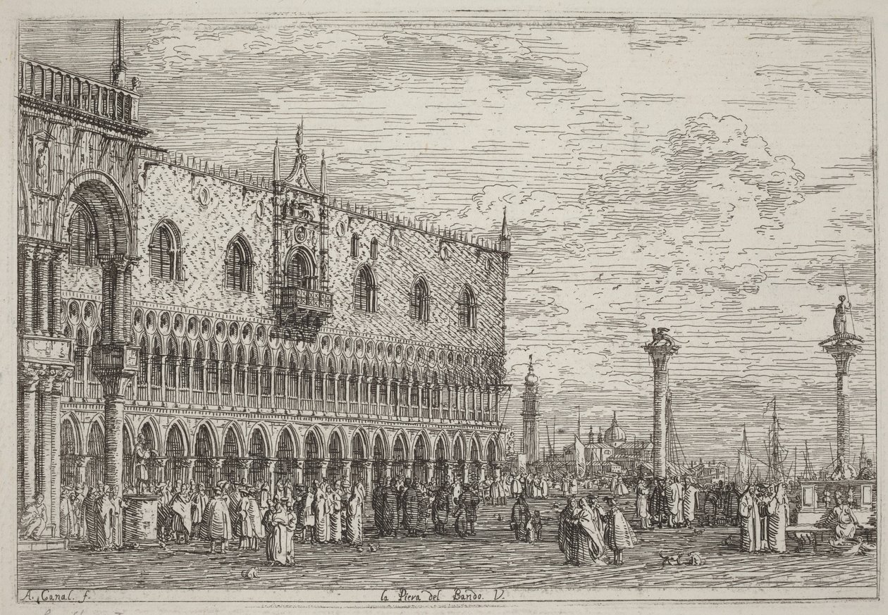 The Stone of the Proclamation. V. by Canaletto