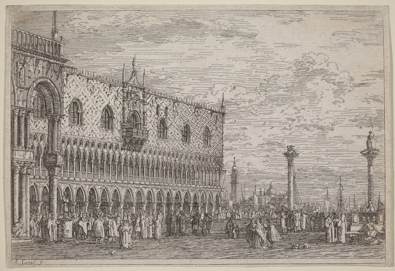 The Stone of the Proclamation. V. by Canaletto