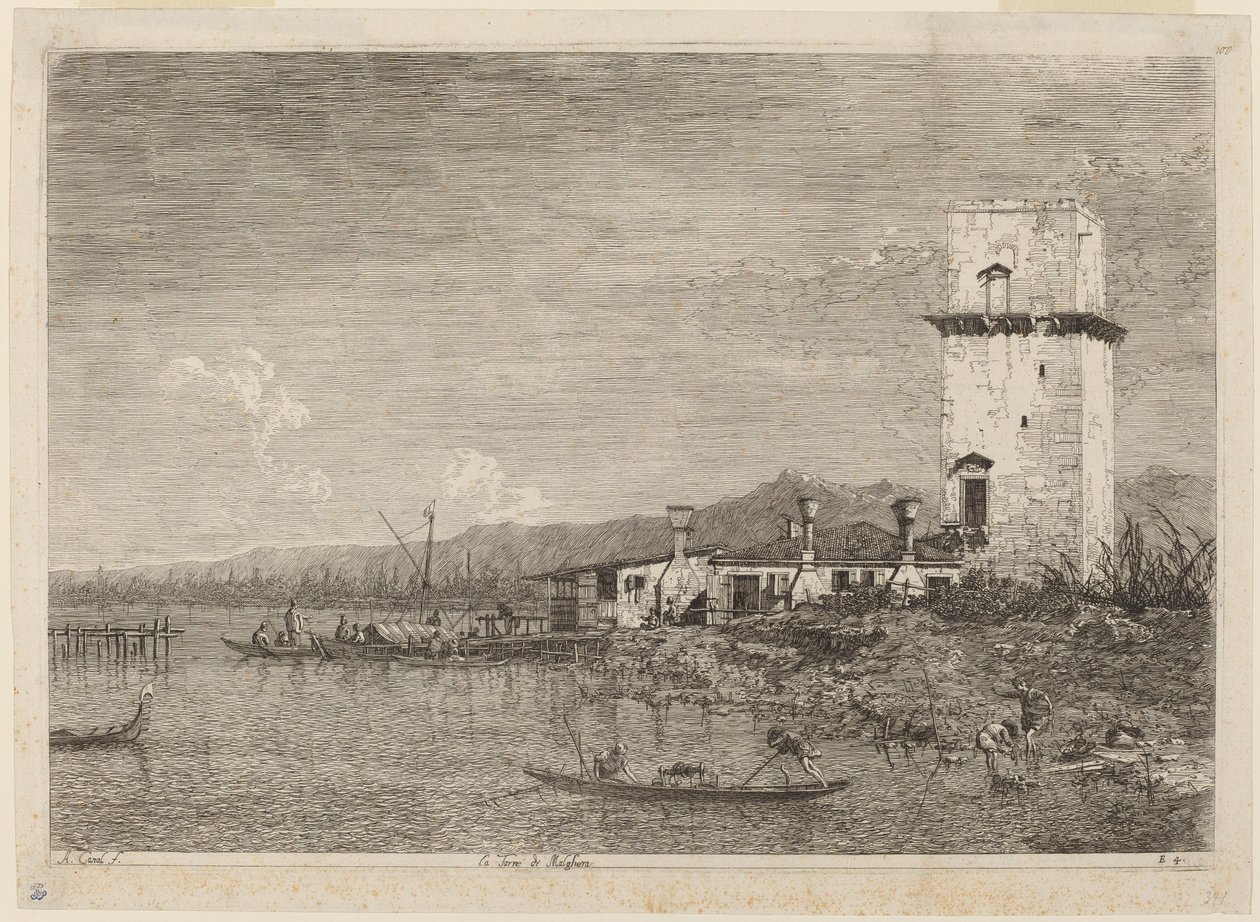 La Torre di Malghera by Canaletto