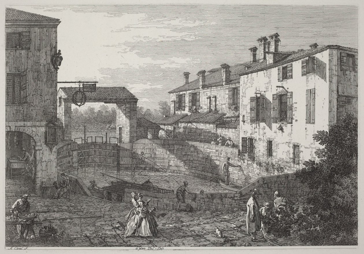 The Doors of Dolo by Canaletto