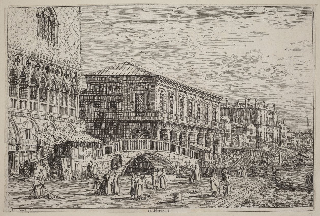 The Prison. V. by Canaletto