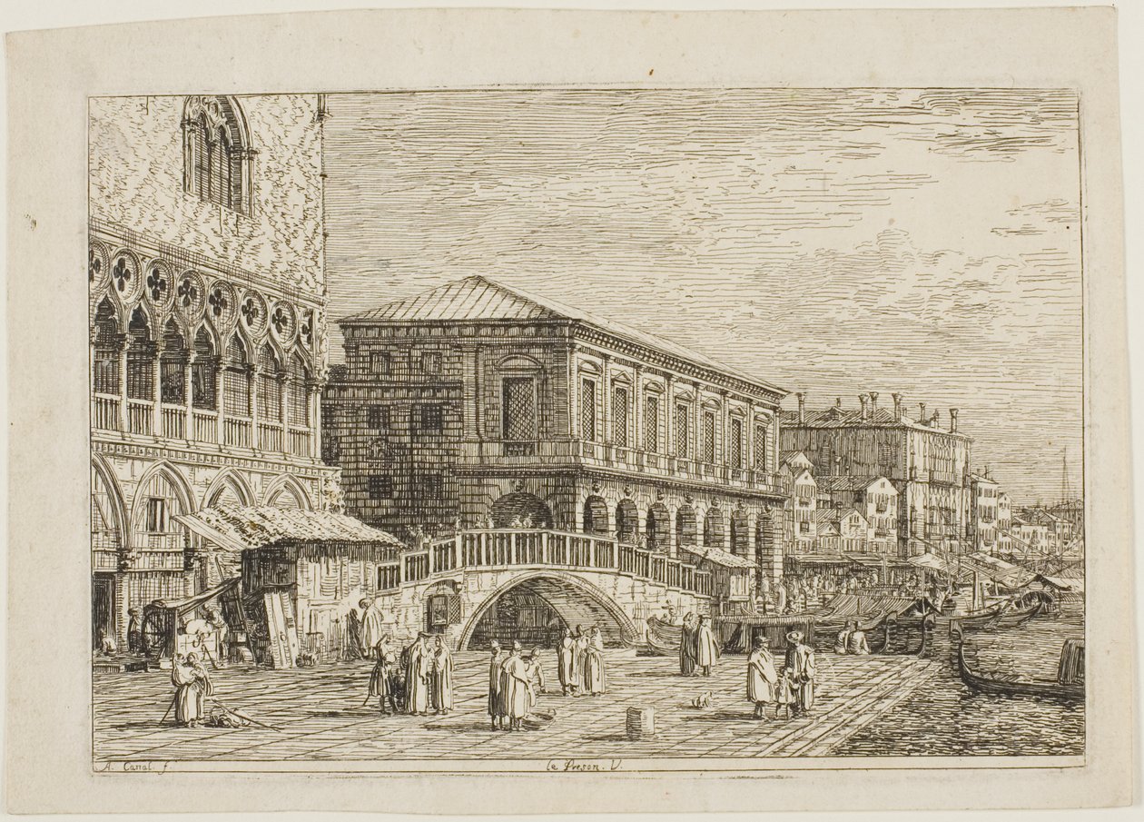 Le Preson. V., from Vedute by Canaletto