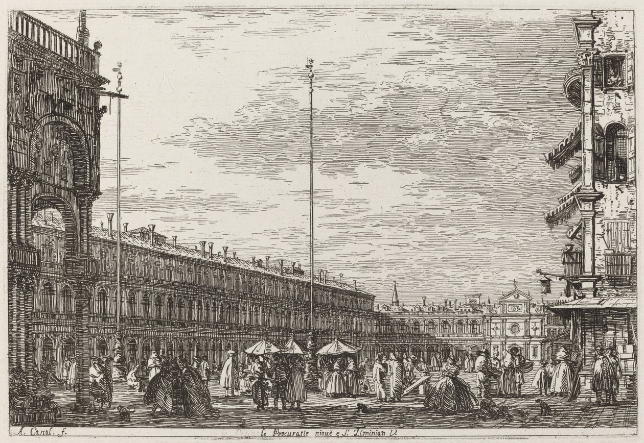 Le Procuratie niove e S. Ziminian V. [upper right] by Canaletto