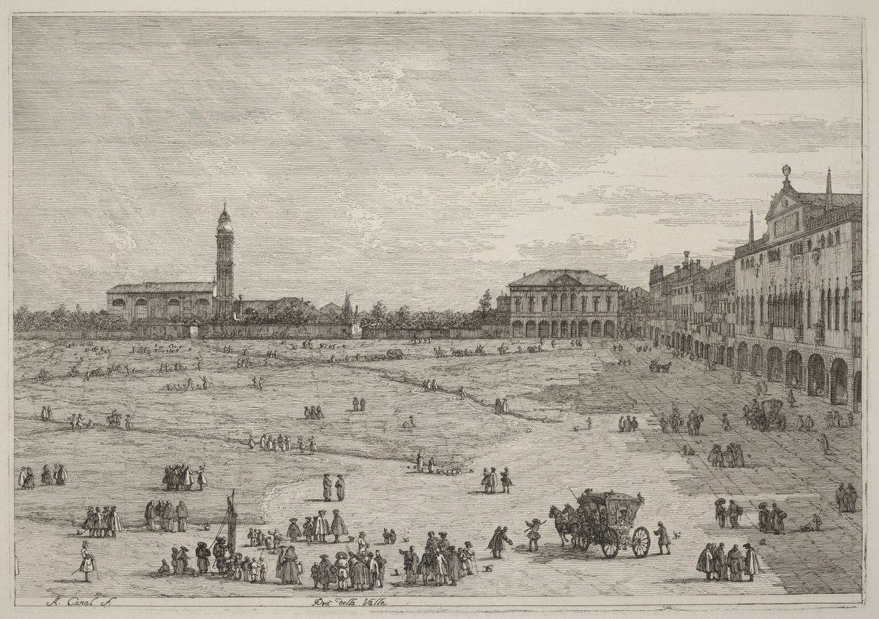 Pra della Valle by Canaletto