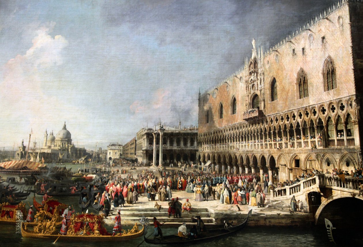 Reception of the French Ambassador in Venice, 1726-1727 by Canaletto