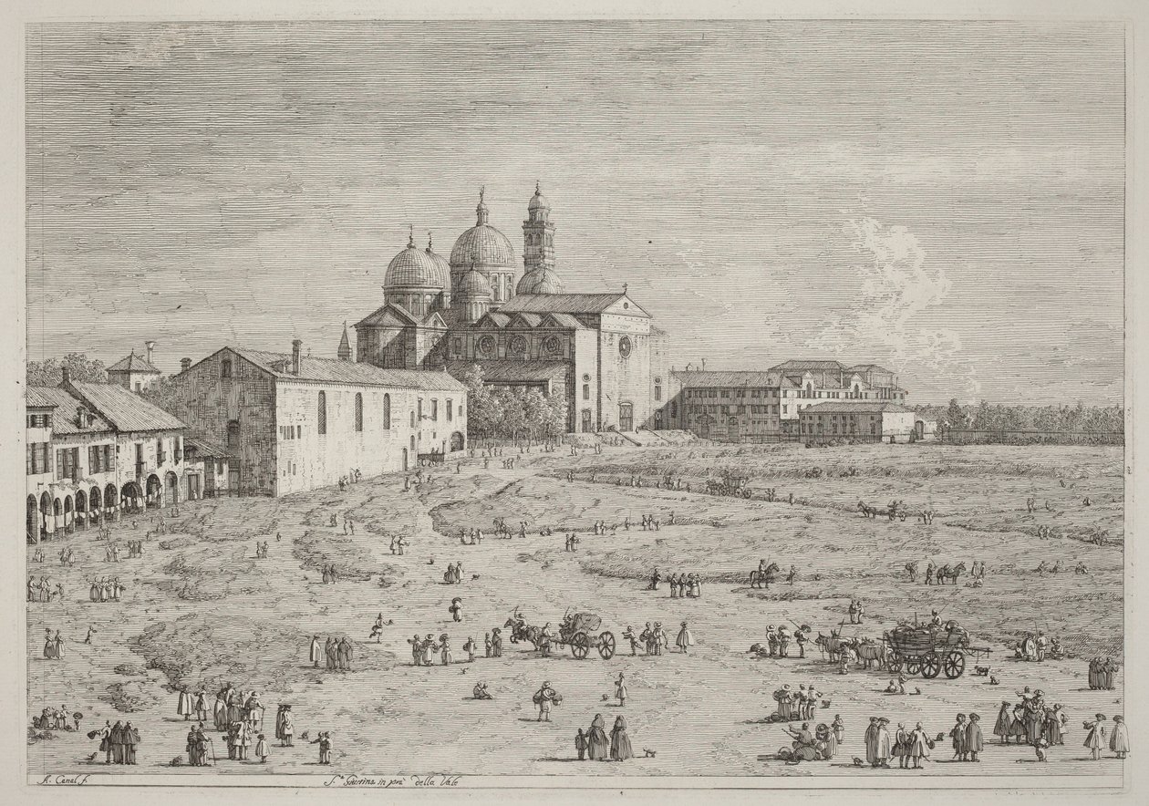 S. Giustina in Prato della Valle by Canaletto