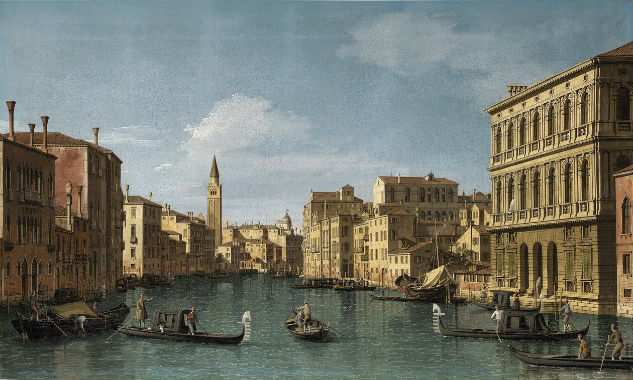 The Grand Canal, Venice, looking northwest from the Ca