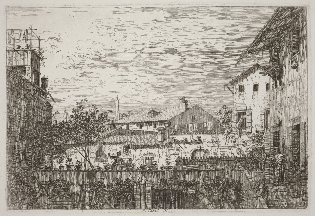 The Terrace by Canaletto