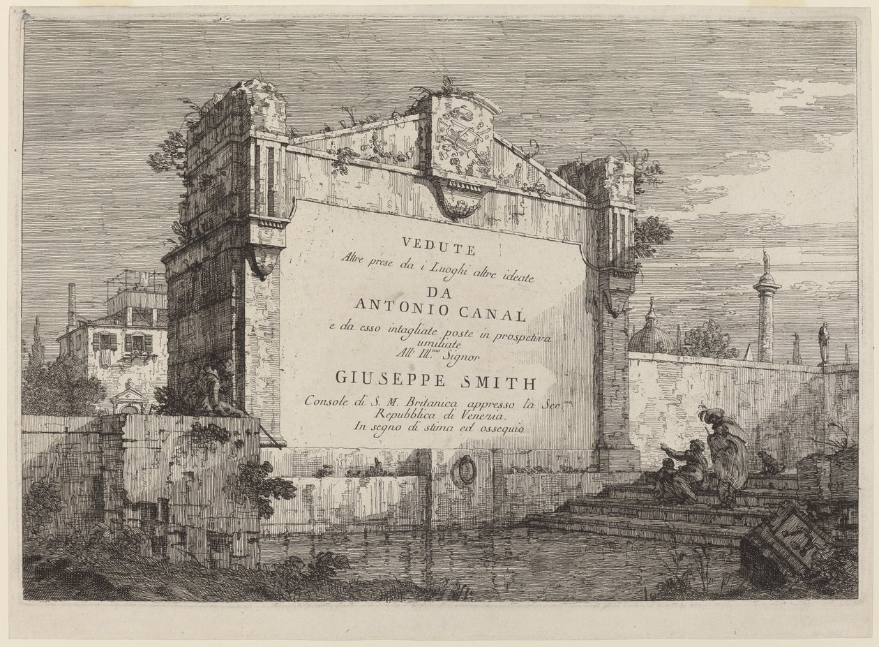 Title Plate by Canaletto
