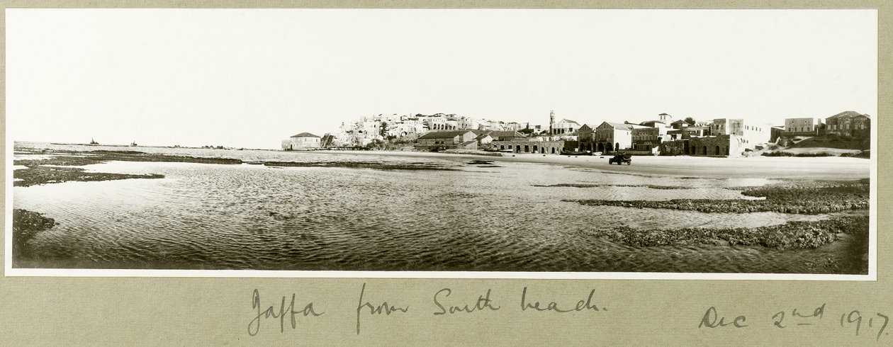 Jaffa from South Beach, 2nd December 1917 by Capt. Arthur Rhodes