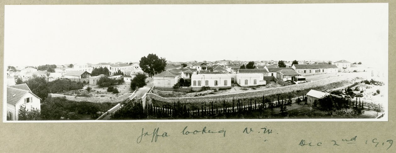Jaffa looking North West, 2nd December 1917 by Capt. Arthur Rhodes