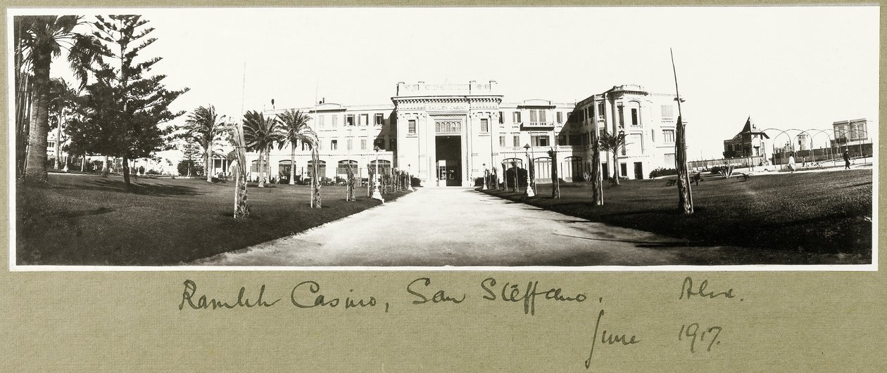 Ramleh Casino, San Stefano, June 1917 by Capt. Arthur Rhodes