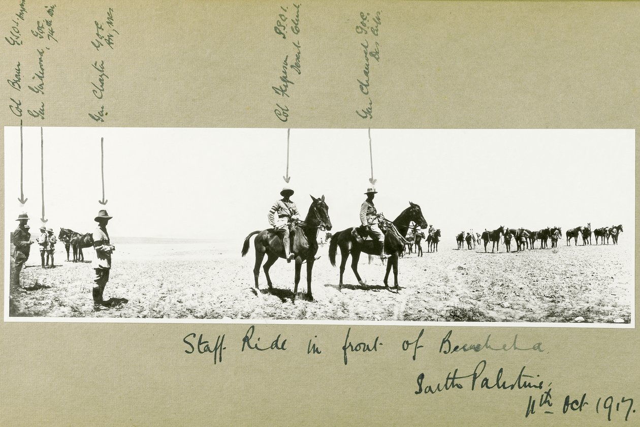 Staff Ride in Front of Beersheba, South Palestine, October 1917 by Capt. Arthur Rhodes